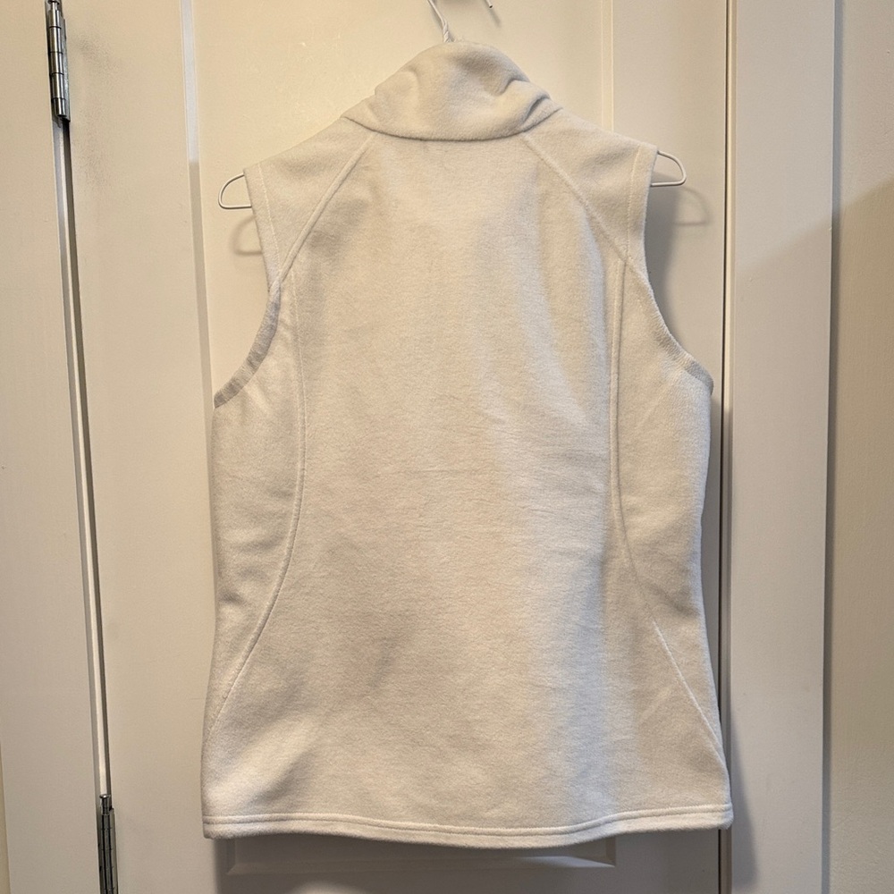 Columbia Women's Soft Ivory Fleece Vest size M - Picture 3 of 6